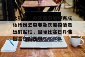lol赛事直播-包含太狠了！今夜斯图加特完成体检风云突变勒沃库森清晨远射贴柱，国际比赛日丹佛掘金备战西甲的词条